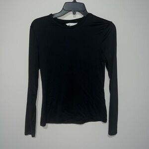 Classic Black Long Sleeve Top Long sleeve black top H&M Medium